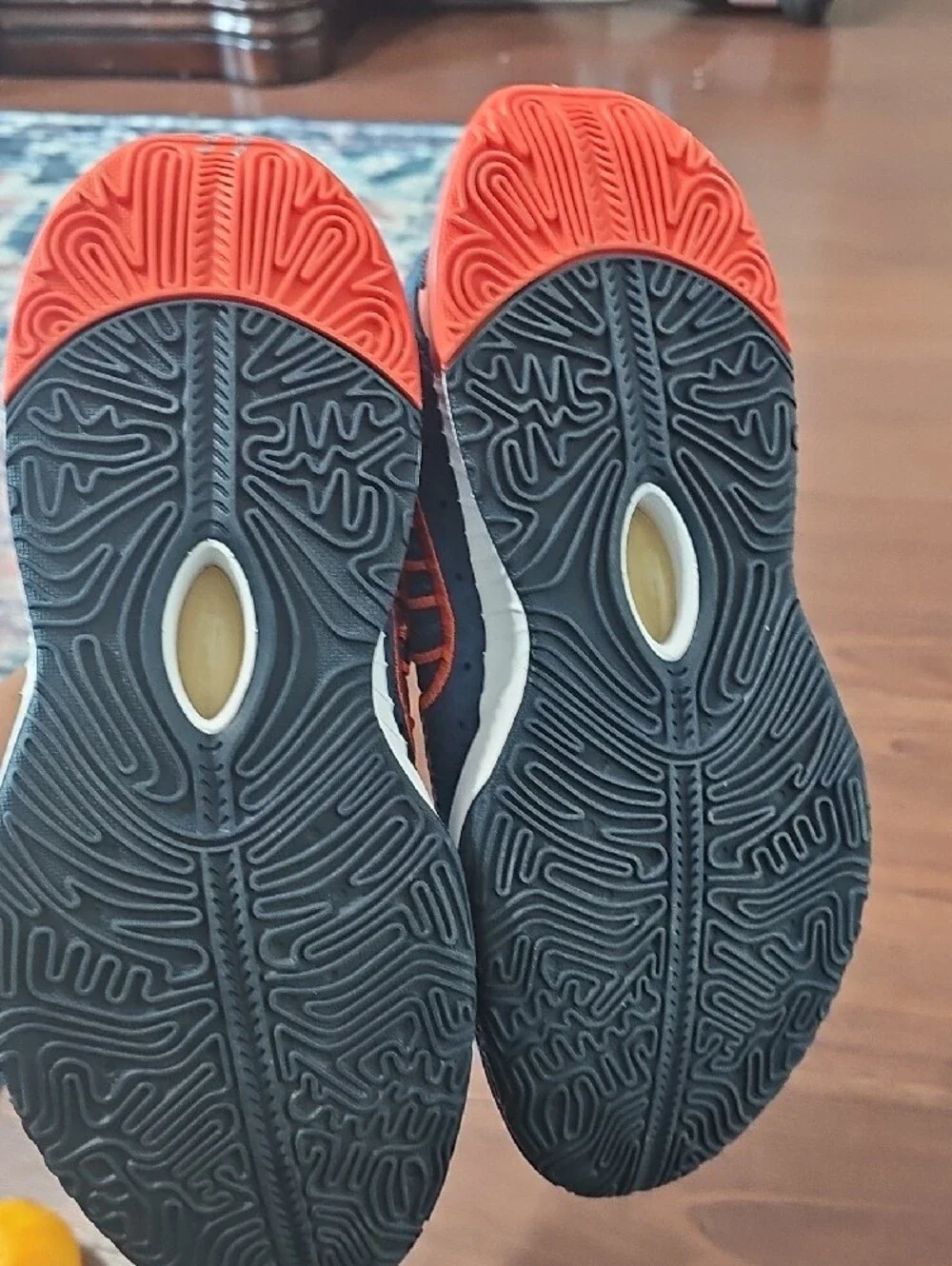 Nike Kids Navy and Orange Athletic Sneakers